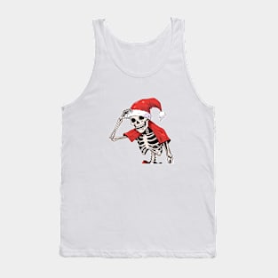 Christmas Celebration with a Skull Twist Tank Top